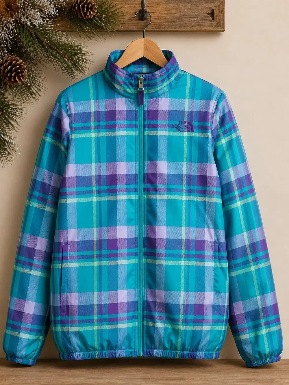 THE NORTH FACE Triclimate 3-in-1 Plaid Insulated Winter Jacket Size 18 XL